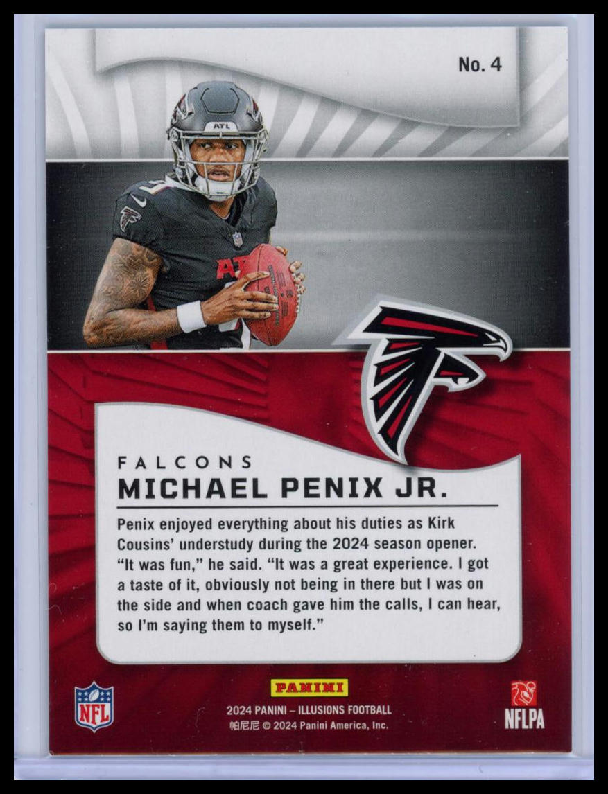 2024 Panini Illusions Football Michael Penix Jr. #4 RC