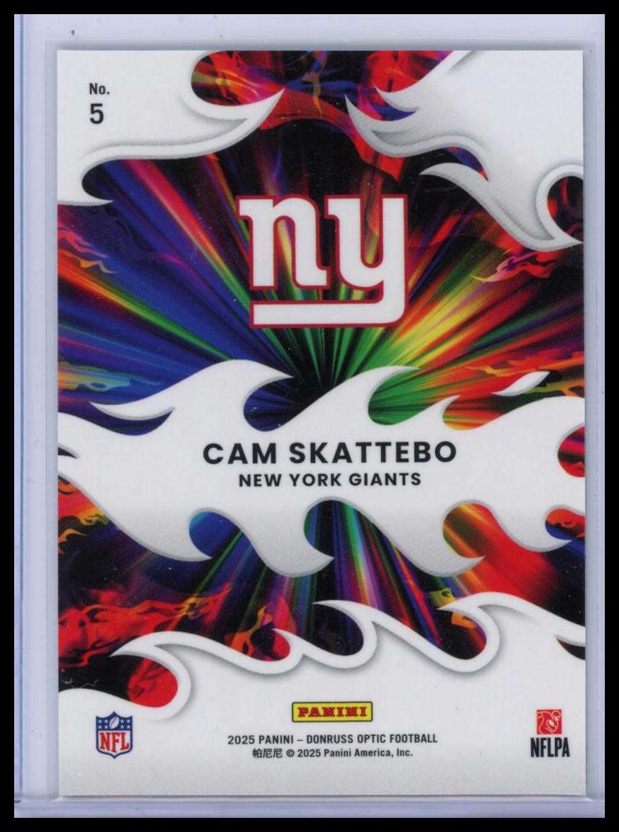 2025 Donruss Optic Light It Up Cam Skattebo #5 RC