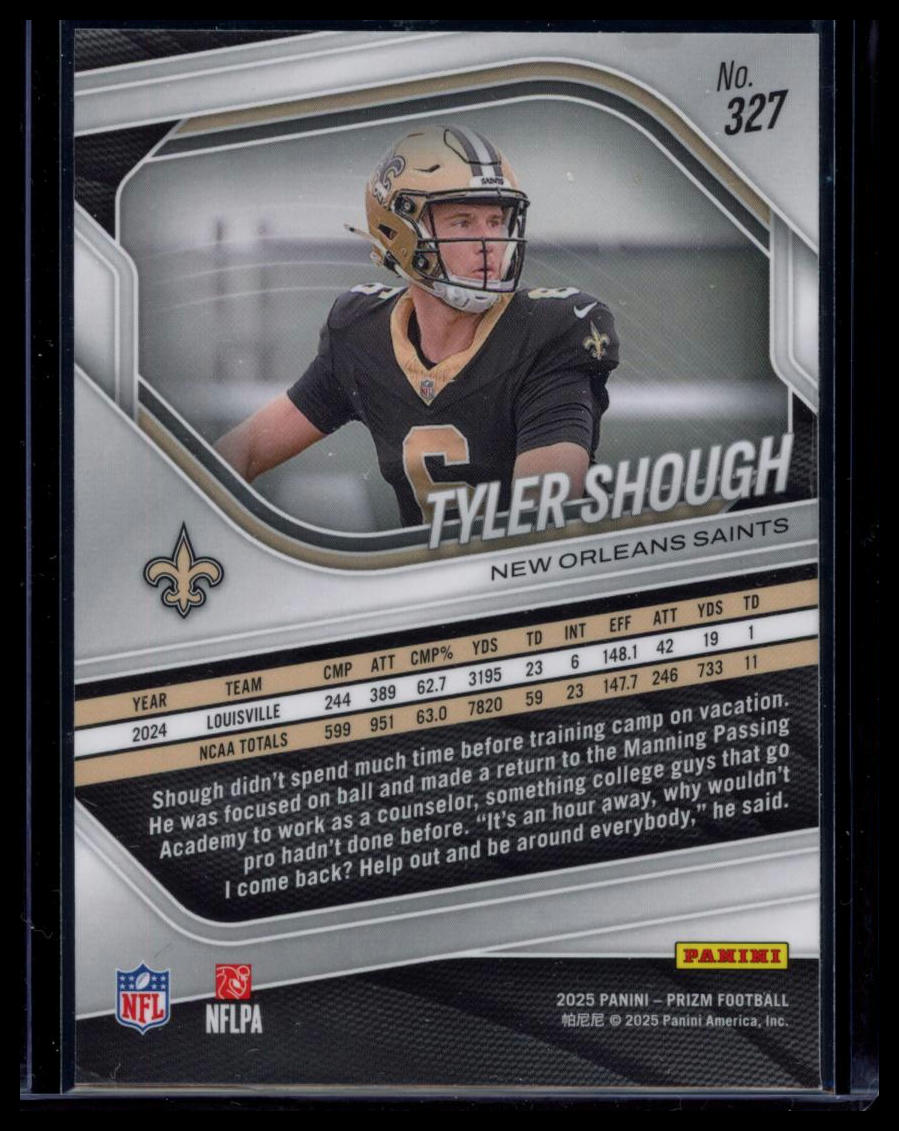2025 Panini Prizm Tyler Shough #327 RC