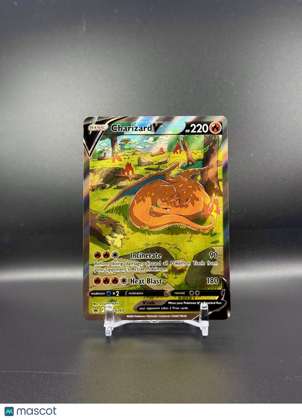 2022 Sword & Shield Charizard V Holo Black Star Promo FA #SWSH260