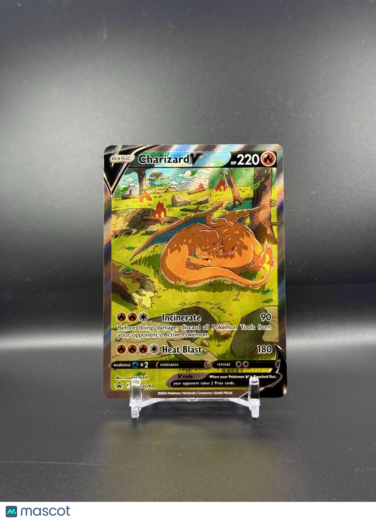 2022 Sword & Shield Charizard V Holo Black Star Promo FA #SWSH260