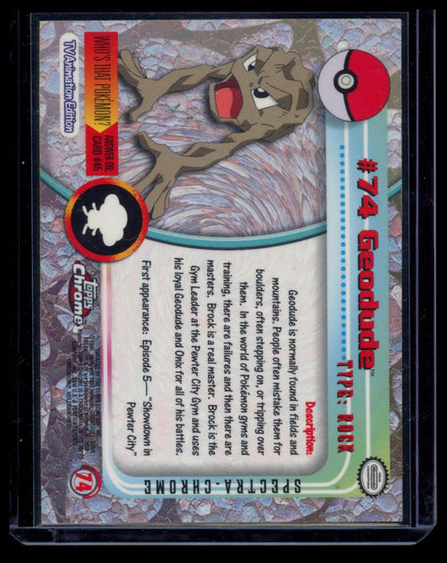 2000 Topps Chrome Geodude spectra #74